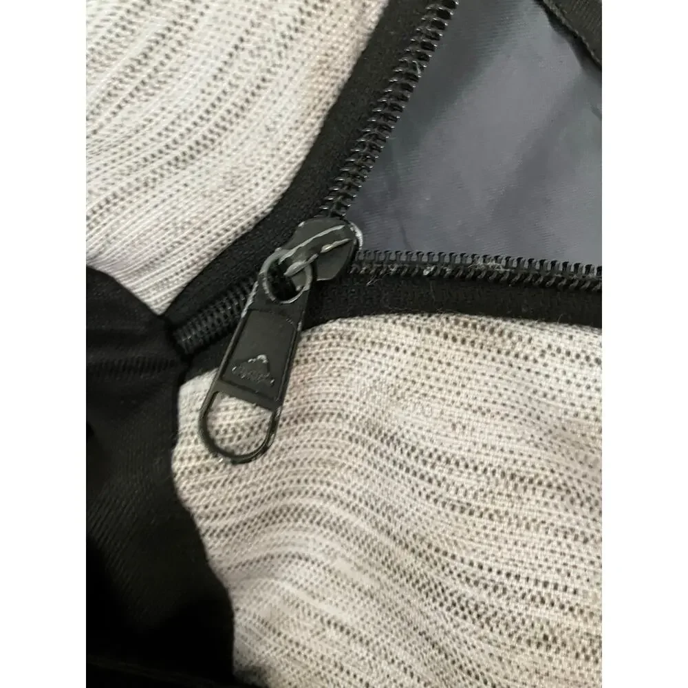Adidas Gray Heather Backpack School Book Bag Laptop Travel Black White
